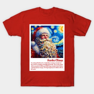 Santa in starry night T-Shirt